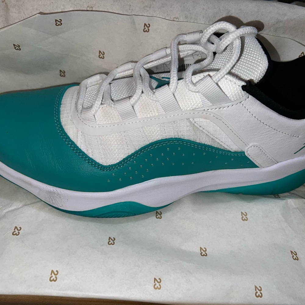 Teal and White Athletic Sneakers
